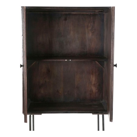 Credenza DKD Home Decor Nero Marrone scuro Metallo Legno di mango 84 x