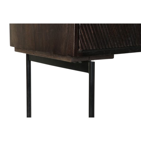 Anrichte DKD Home Decor Schwarz Dunkelbraun Metall Mango-Holz 84 x 43