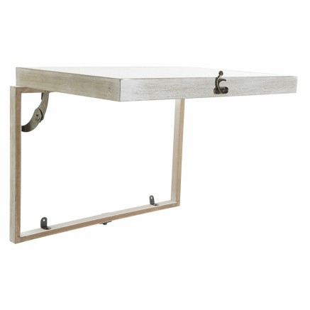 Armario de llaves DKD Home Decor Beige Gris Lienzo Madera MDF 2 Unidad 2