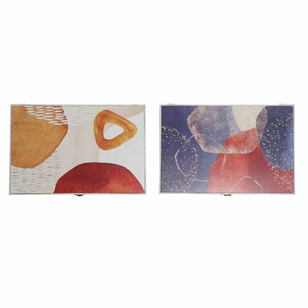 Key cupboard DKD Home Decor Multicolour MDF Wood 2 Units 46,5 x 6 x 31