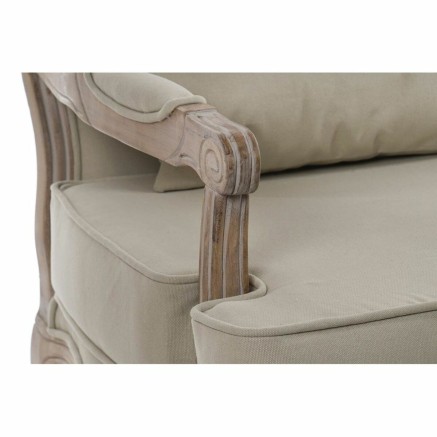 Sillón DKD Home Decor Marrón Beige Natural 70 x 62 x 95 cm 2