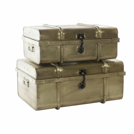Baúl DKD Home Decor Metal (68 x 42 x 31 cm) (58 x 35.5 x 25 cm) (2 pc
