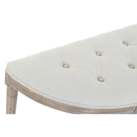 Hocker DKD Home Decor Beige natürlich Kautschukholz Kunststoff 125 x