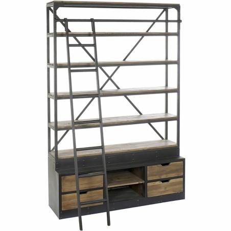 Buchhandlung DKD Home Decor Metall Aluminium Kiefer (160 x 45 x 243 cm