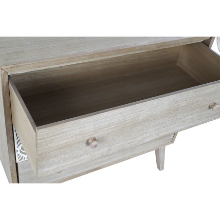 Cassettiera DKD Home Decor 80 x 42 x 80 cm Naturale Bianco Foglia dell