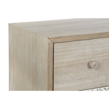Chest of drawers DKD Home Decor 80 x 42 x 80 cm Natural White Leaf of