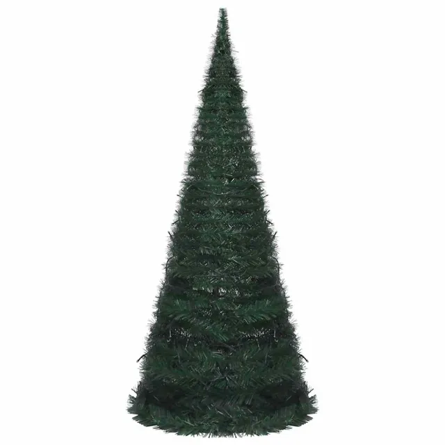 Sapin de Noël artificiel pré-éclairé avec guirlandes vert 210cm