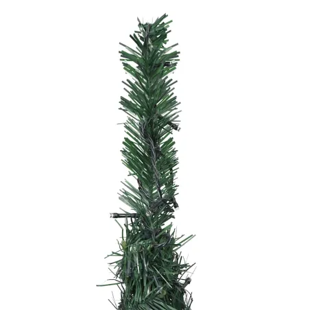 Sapin de Noël artificiel pré-éclairé avec guirlandes vert 210cm