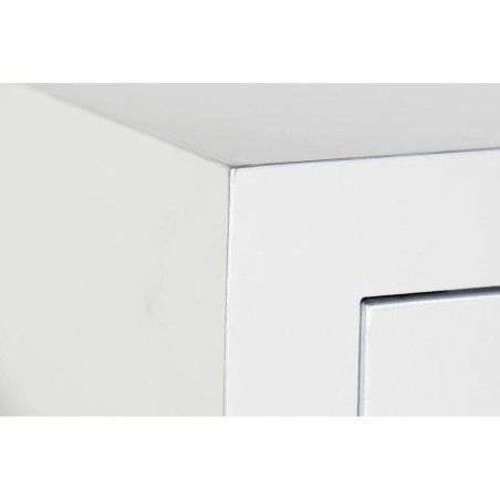 Ladenkast DKD Home Decor Spar Zilverkleurig Wit Orientaals Hout MDF 63