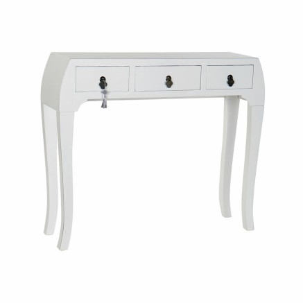 Ingresso DKD Home Decor Bianco Argentato 96 x 26 x 80 cm