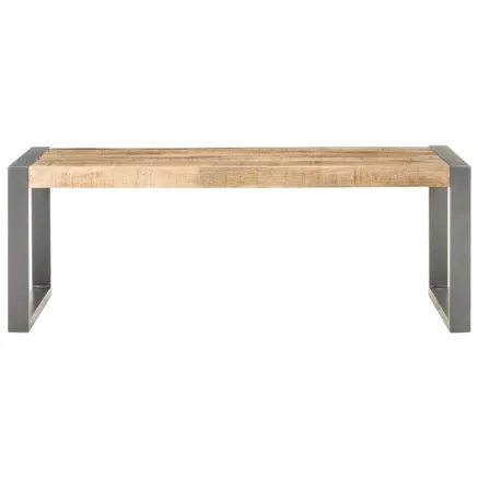 Table basse 110x60x40 cm Bois de manguier brut 2
