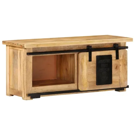 Meuble TV 90x35x40 cm Bois massif de manguier