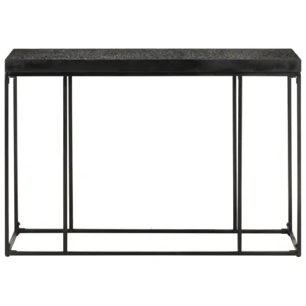 Table console Noir 110x35x76 cm Bois d'acacia et de manguier 2