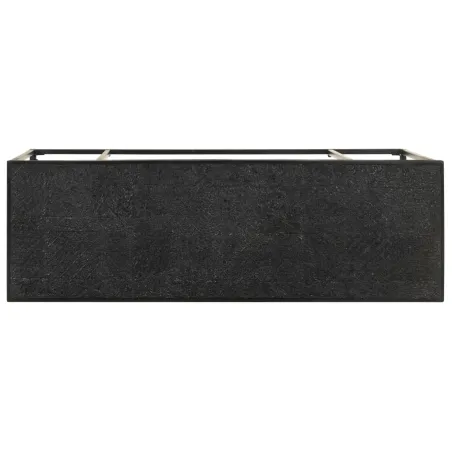 Table console Noir 110x35x76 cm Bois d'acacia et de manguier