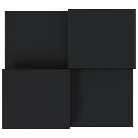 Tables basses 2 pcs Noir Bois d'ingénierie