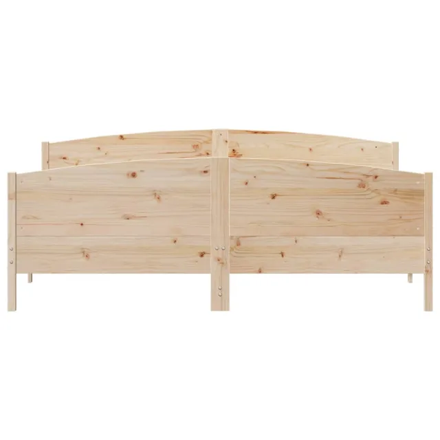Cadre de lit sans matelas 200x200 cm bois massif de pin