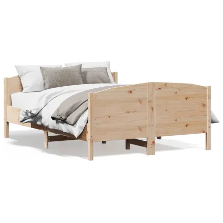Cadre de lit sans matelas 160x200 cm bois massif de pin 2