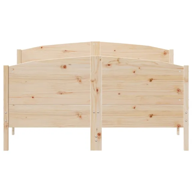Cadre de lit sans matelas 160x200 cm bois massif de pin