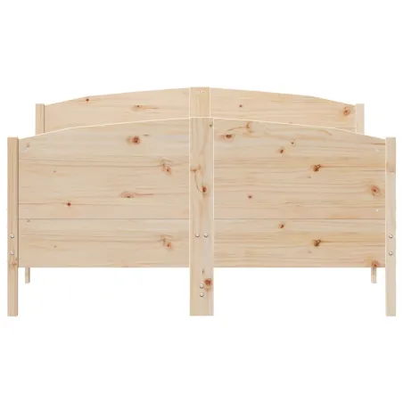 Cadre de lit sans matelas 160x200 cm bois massif de pin