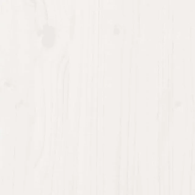 Cadre de lit sans matelas blanc 150x200 cm bois de pin massif