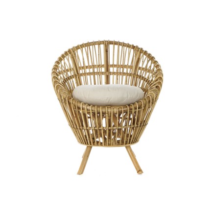 Sessel DKD Home Decor 8424001750092 natürlich Baumwolle Weiß Rattan 2