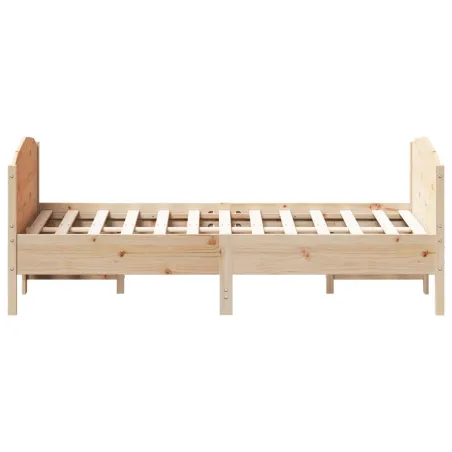Cadre de lit sans matelas 120x200 cm bois de pin massif