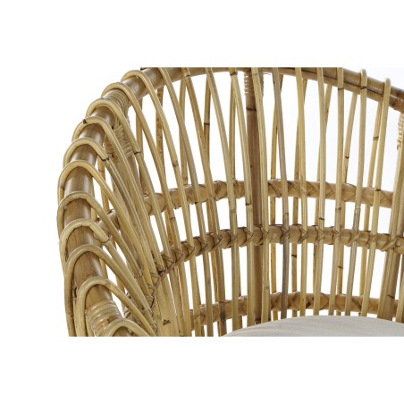 Poltrona DKD Home Decor 8424001750092 Naturale Cotone Bianco Rattan (7
