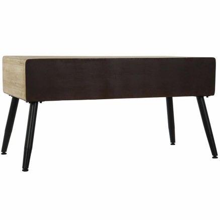 Table d'appoint DKD Home Decor Marron Noir Métal Sapin 100 x 50 x 52, 2