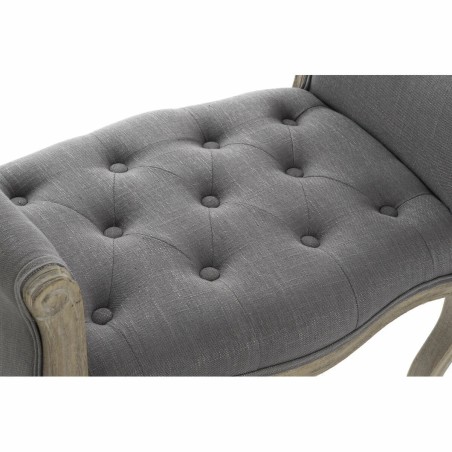 Panca DKD Home Decor Grigio Naturale Legno d'albero della gomma 65 x 4