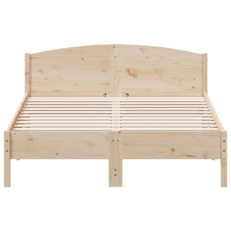 Cadre de lit sans matelas 160x200 cm bois massif de pin