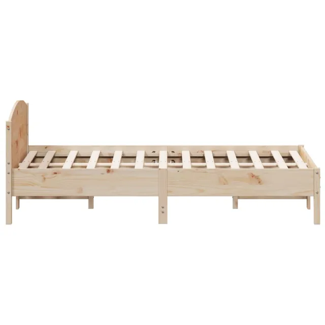 Cadre de lit sans matelas 150x200 cm bois de pin massif