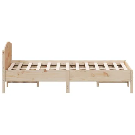 Cadre de lit sans matelas 150x200 cm bois de pin massif