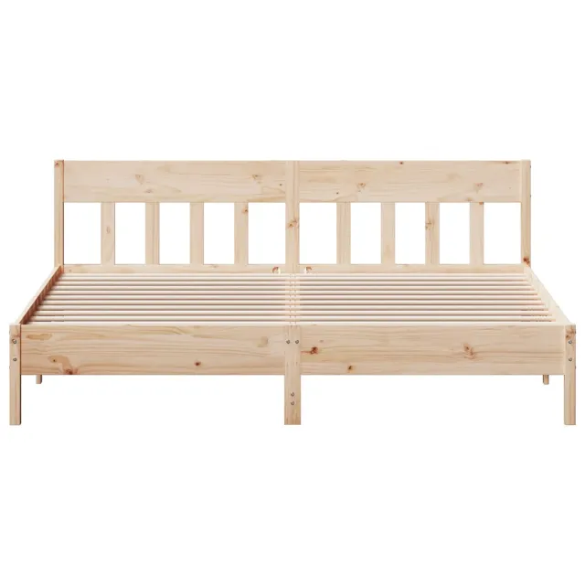 Cadre de lit sans matelas 200x200 cm bois massif de pin