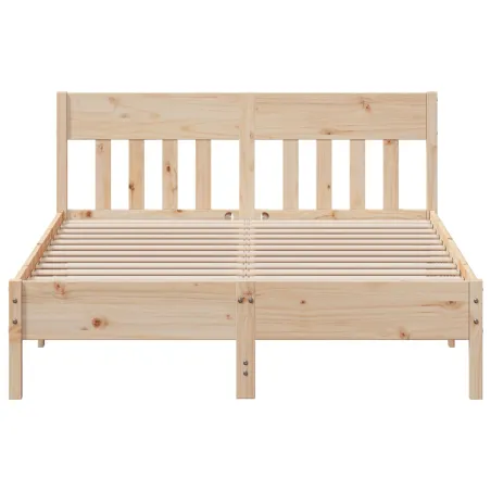 Cadre de lit sans matelas 160x200 cm bois massif de pin