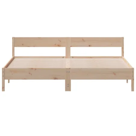 Cadre de lit sans matelas 200x200 cm bois massif de pin