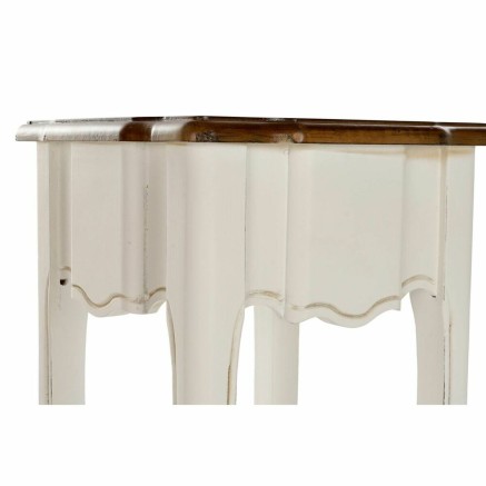Jeu de 2 tables DKD Home Decor Blanc Marron 35 x 35 x 80 cm 2