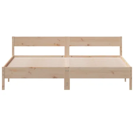 Cadre de lit sans matelas 180x200 cm bois massif de pin