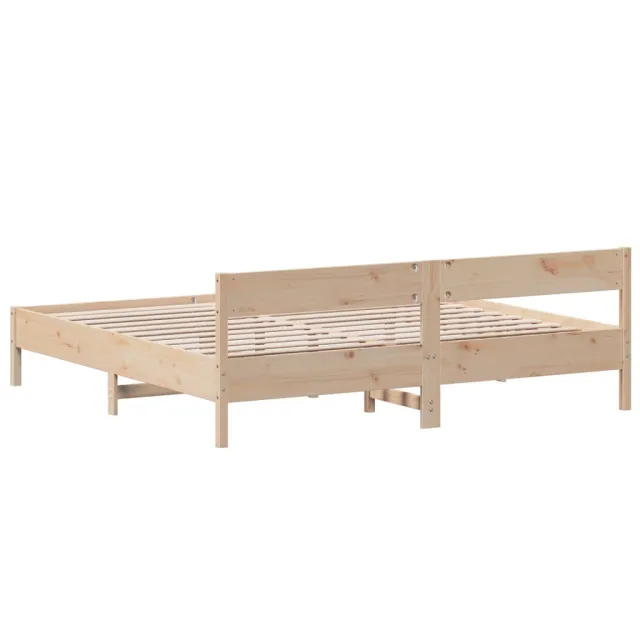 Cadre de lit sans matelas 180x200 cm bois massif de pin