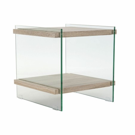 Comodino DKD Home Decor Cristallo MDF Vetro Temperato (50 x 50 x 49 cm