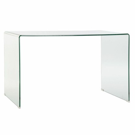 Bureau DKD Home Decor 125 x 70 x 74 cm Verre Transparent