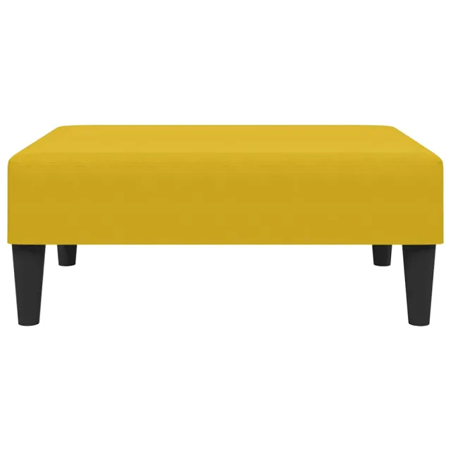 Ensemble de canapés 2 pcs avec coussins jaune velours