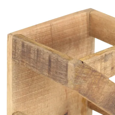 Casier à bouteilles pour 5 bouteilles Bois de manguier massif