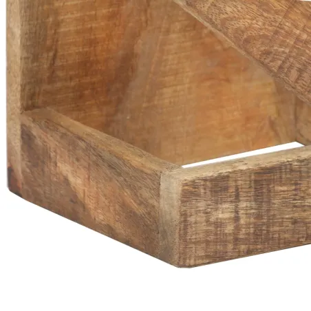 Casier à bouteilles pour 5 bouteilles Bois de manguier massif