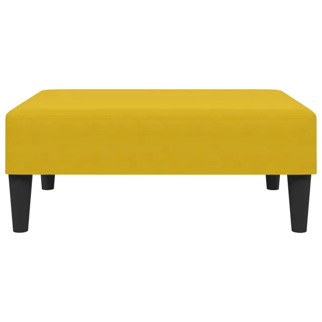 Ensemble de canapés 2 pcs avec coussins jaune velours