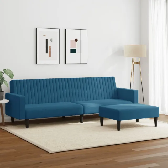 Ensemble de canapés 2 pcs bleu velours