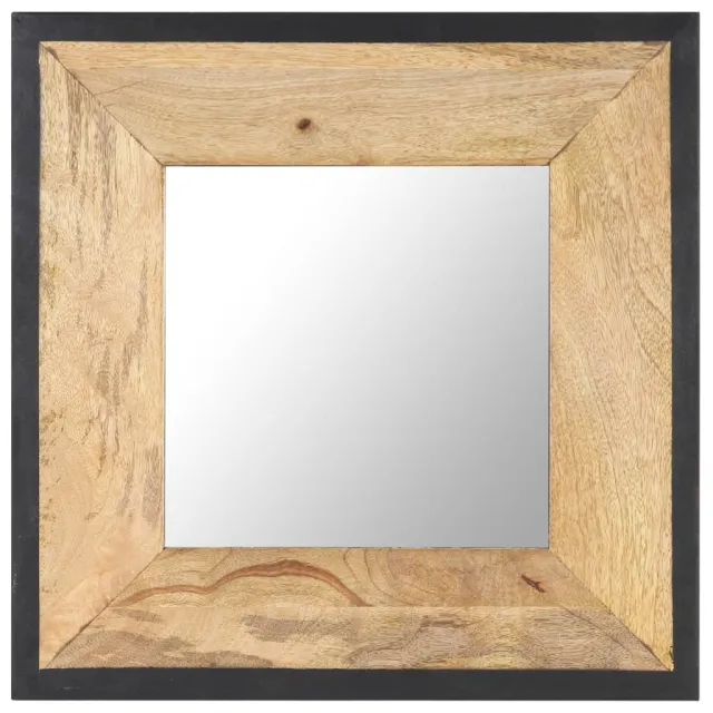 Miroir 50x50 cm Bois de manguier massif