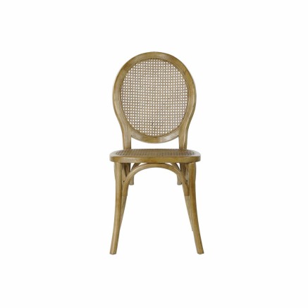 Keukenstoel DKD Home Decor Lichtbruin Rotan Elmhout 45 x 42 x 92 cm