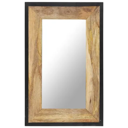 Miroir 80x50 cm Bois de manguier massif