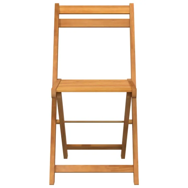 Chaises de bistrot pliantes lot de 4 bois d'acacia solide