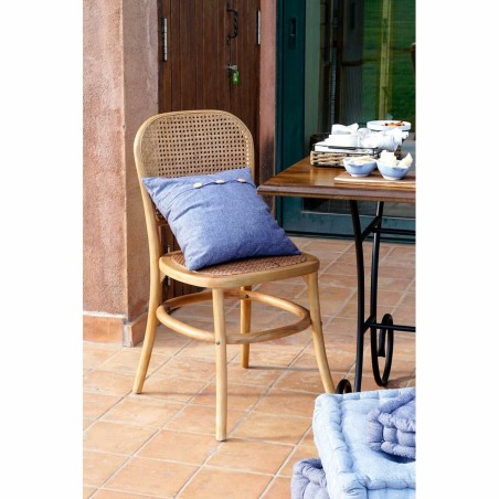 Esszimmerstuhl DKD Home Decor Bunt natürlich 48 x 45 x 85 cm 44 x 49